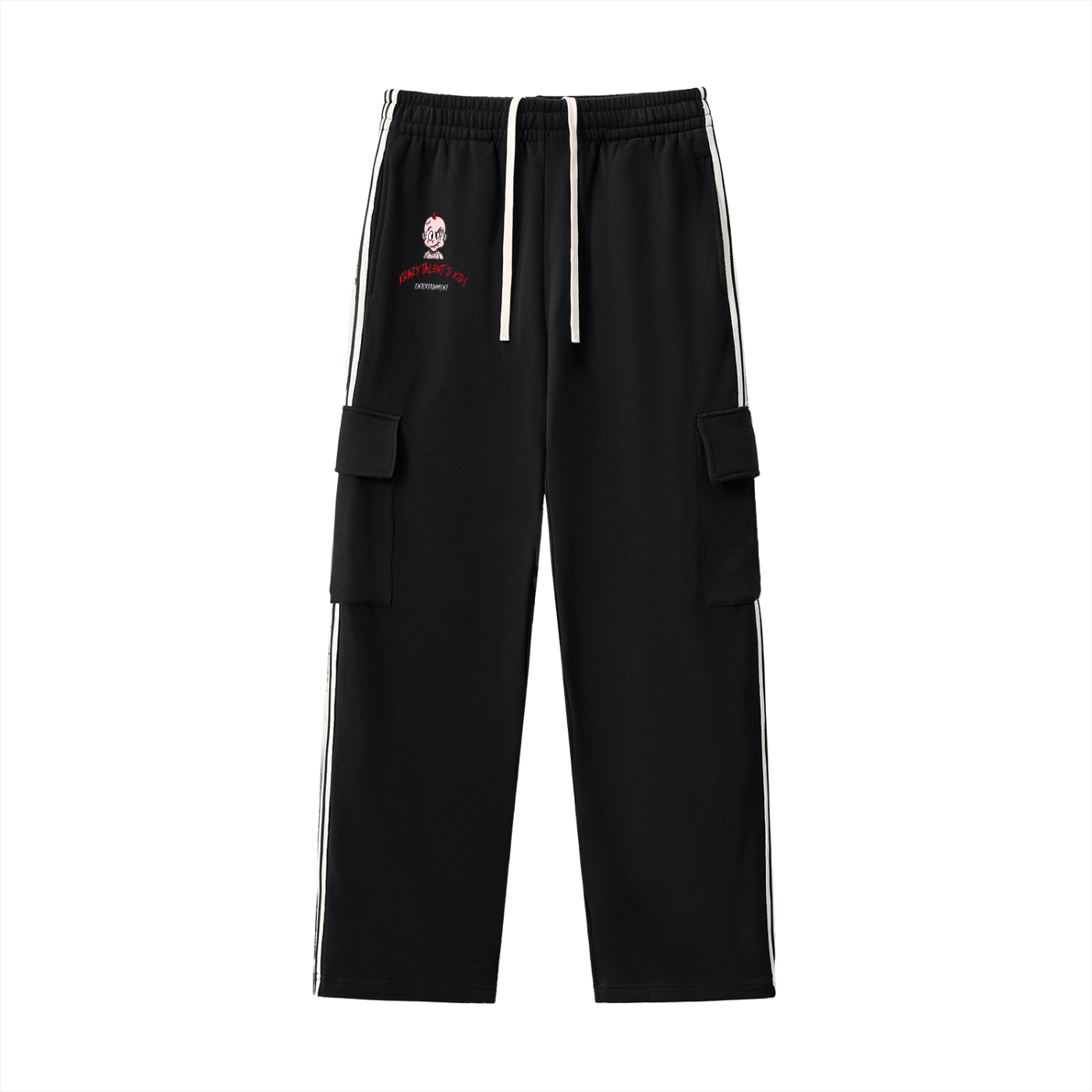 Ktk j frost Side Stripe Straight-Leg Pants