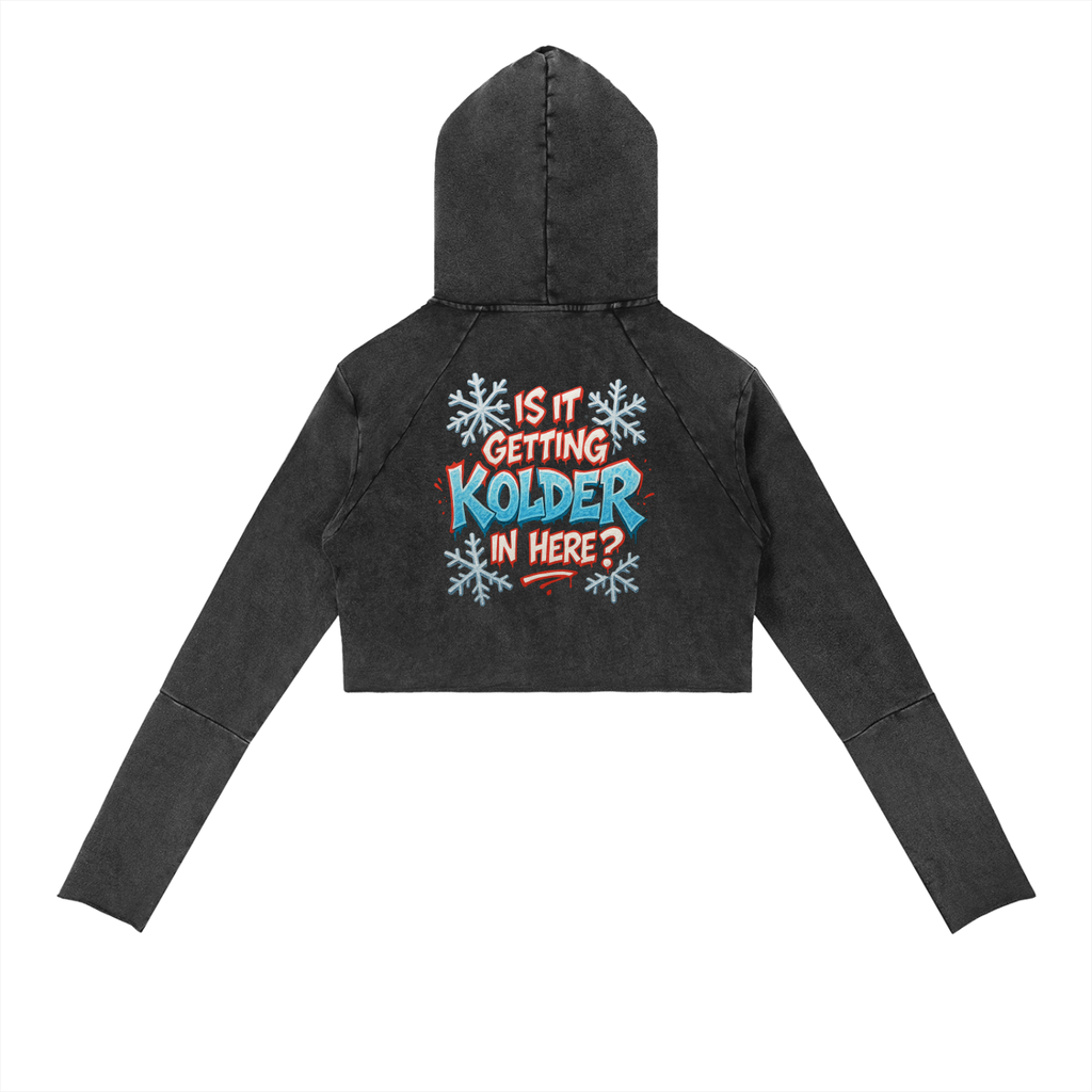 Lips kolder Vintage Washed Raw Edge Hoodie