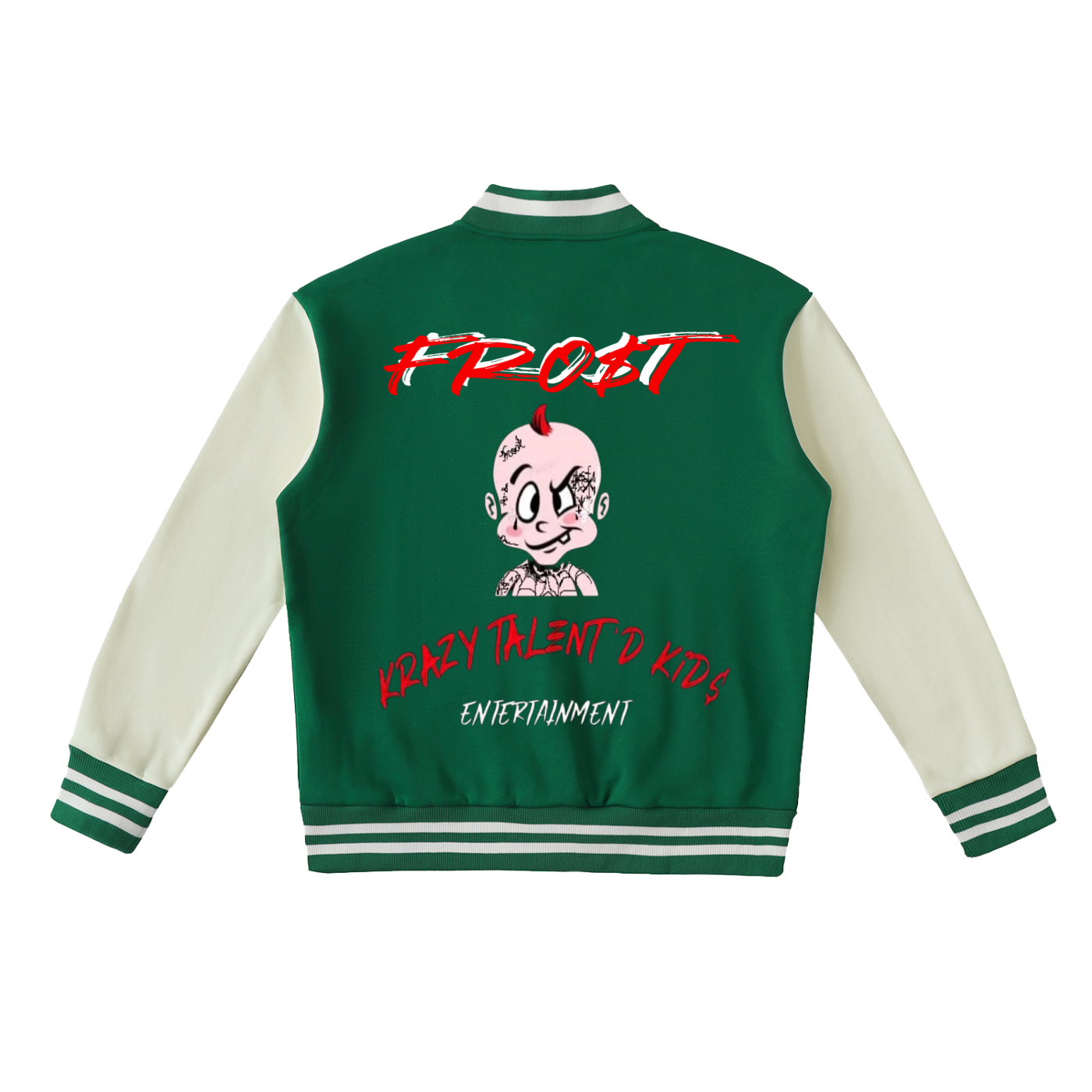 KTK JFROST Two-Tone Fleeced Varsity Jacket