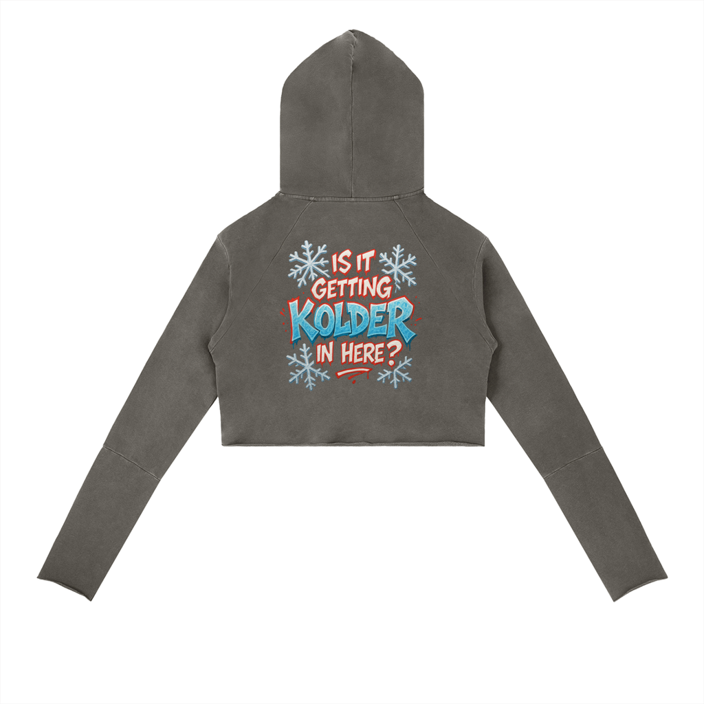 Lips kolder Vintage Washed Raw Edge Hoodie