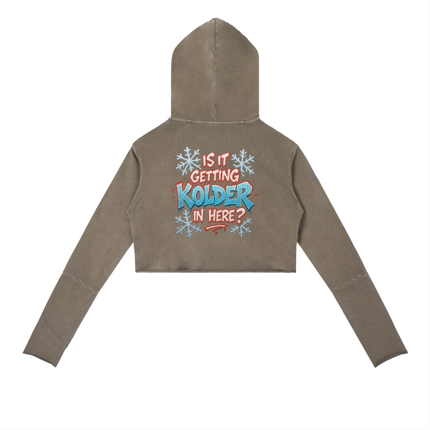 Lips kolder Vintage Washed Raw Edge Hoodie