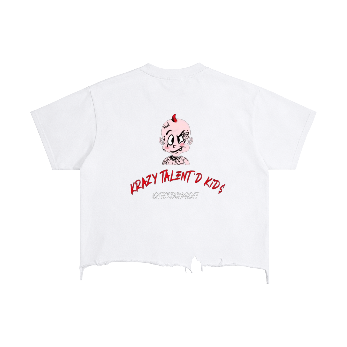 Vintage Wash Boxy Distressed Hem T-Shirt